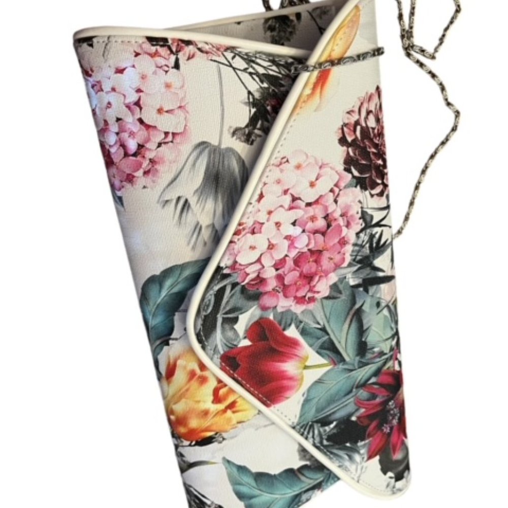 Floral Canvas clutch